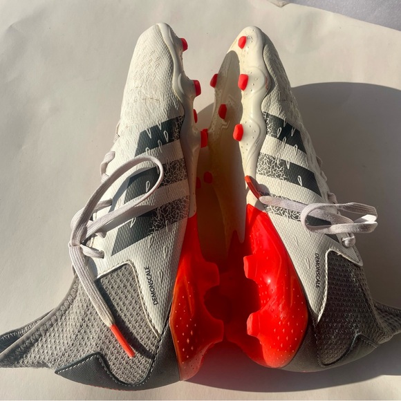 adidas PREDATOR FREAK.3 TURF SOCCER CLEATS, Men’s Size 5, Cloud White /Solar Red - Picture 7 of 12